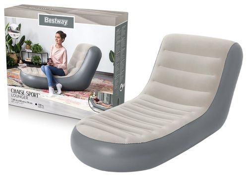 מיטת שיזוף מתנפחת אפורה 75064 מבית Bestway - תמונה ראשית של הכורסה המתנפחת