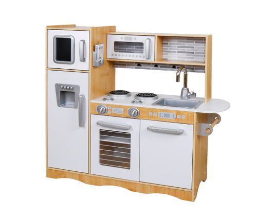 מטבח לילדים מעץ גולן W10C564 מאת בית העץ - תמונת אווירה ומשחק במטבח