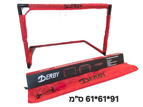 שער כדורגל מתקפל מפלסטיק 91X61X61 סמ PSG-07 מבית DERBY - תמונה ראשית של מתקן הספורט