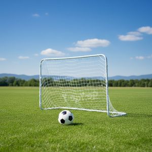 שער כדורגל מתכת ורשת לחצר 1.83X1.22 מטר מבית DERBY