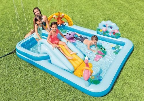 בריכה מתנפחת לילדים הרפתקה בג'ונגל 244X198X71 סמ 57161 מבית INTEX - מבט נוסף על הבריכה המתנפחת
