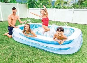 בריכה מתנפחת לילדים מלבנית 262X175X56 סמ 56483 מבית INTEX