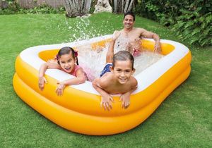 בריכה מתנפחת לילדים צהובה 229X152X48 סמ 57181 מבית INTEX