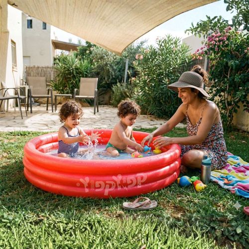 בריכה מתנפחת לילדים עגולה 152X30 סמ 51026 מבית Bestway - תמונת אווירה ושימוש בבריכה