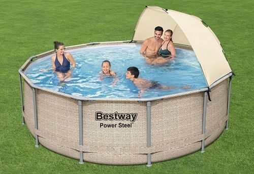 בריכת אולטרה עגולה MAX 396X107 סמ 5614V מבית BESTWAY - מבט נוסף על הבריכה