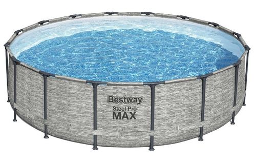 בריכת אולטרה עגולה בריקים MAX 488X122 סמ 5619E מבית BESTWAY - תמונה ראשית של הבריכה