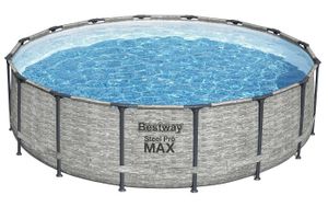 בריכת אולטרה עגולה בריקים MAX 488X122 סמ 5619E מבית BESTWAY