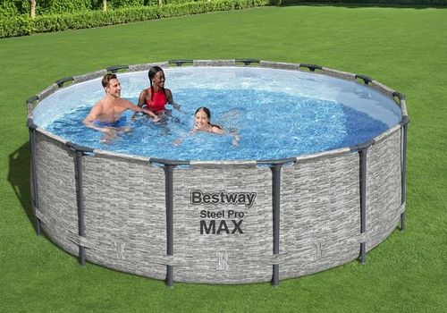 בריכת אולטרה עגולה בריקים MAX 488X122 סמ 5619E מבית BESTWAY - מבט נוסף על הבריכה
