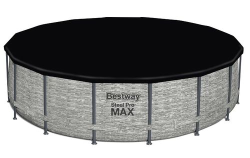 בריכת אולטרה עגולה בריקים MAX 488X122 סמ 5619E מבית BESTWAY - מבט צד על מבנה הבריכה