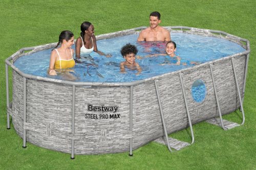 בריכה אובלית אולטרה 427X250X100 56714 מבית BESTWAY - מבט נוסף על הבריכה