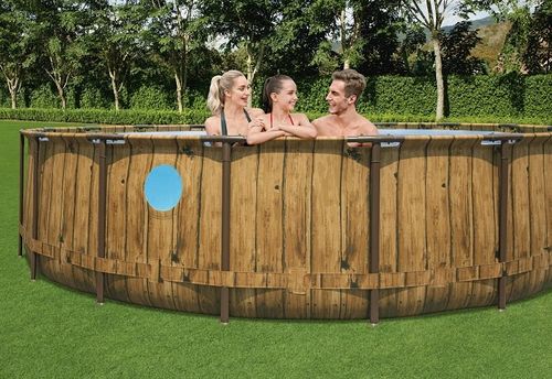 בריכה עגולה אולטרה 488X122 56725 מבית BESTWAY - מבט צד על מבנה הבריכה