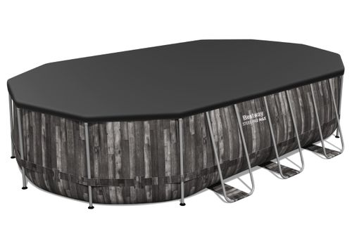 בריכה אובלית אולטרה 610X366X122 5611R מבית BESTWAY - מבט צד על מבנה הבריכה