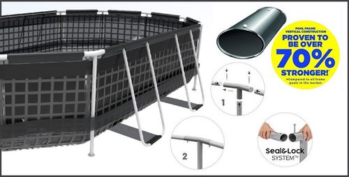 בריכה אובלית אולטרה 488X305X107 56448 מבית BESTWAY - מבט פנימי על הבריכה