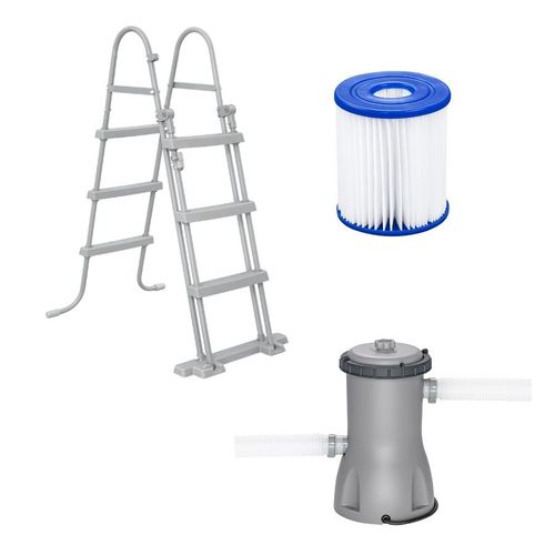 בריכה אובלית אולטרה 427X250X100 56620 מבית BESTWAY - מבט צד על מבנה הבריכה