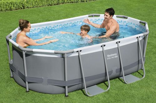 בריכה אובלית אולטרה pro max steel 305X200X84 5614A מבית BESTWAY - מבט נוסף על הבריכה