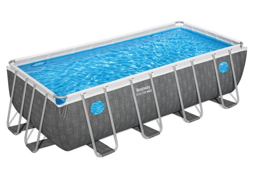 בריכת BESTWAY אולטרה מלבנית עם 4 חלונות ערכת יצרן | 488X244X122 ס
