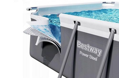 בריכת אולטרה מלבנית 404X201X100 סמ 56441 מבית BESTWAY - תקריב היריעה והמבנה
