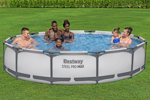 בריכת אפורה צינורות 366X76 סמ MAX 56416 מבית BESTWAY - מבט נוסף על הבריכה