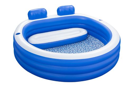 בריכה משפחתית עגולה 2.31X2.19X79 סמ 54422 מבית BESTWAY - תמונת אווירה ושימוש בבריכה