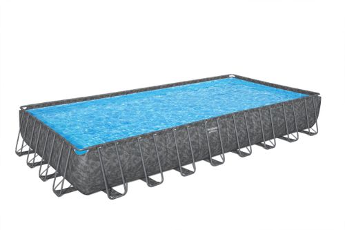 בריכת מלבנית APX 365 9.56X4.88X1.32 561KJ מבית BESTWAY - הבריכה בחצר או בגינה