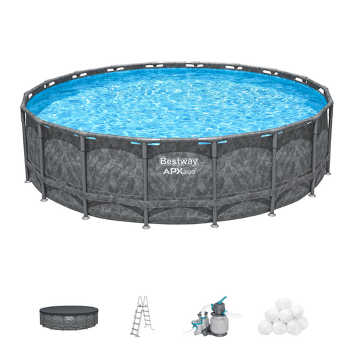 בריכת עגולה APX 549X132 סמ 561KC מבית BESTWAY - מבט פנימי על הבריכה