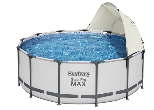 צלון פינתי עם חלון לבריכות עגולות 58681 מבית BESTWAY - מבט על אזור החיבור או השימוש