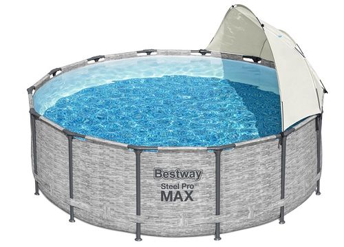 צלון פינתי עם חלון לבריכות עגולות 58681 מבית BESTWAY - תקריב החומר והגימור
