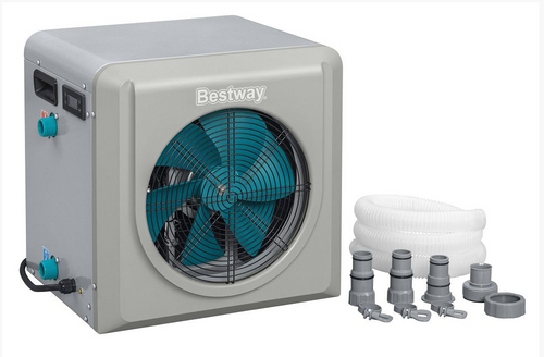 מחמם מים מקצועי 4.4KW משאבה לחימום המים בבריכה הביתית 58748 מבית BESTWAY - המוצר מותקן או בשימוש בבריכה