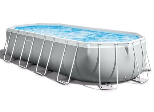 בריכת INTEX אולטרה אובלית 610×305×122 סדרת PRISM FRAME דגם 26798 | ערכת יצרן - תמונה ראשית של כיסוי הבריכה
