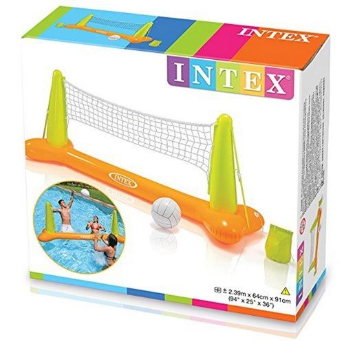 שער כדורעף מתנפח צף פלוס כדור מתנפח 239X64X91 סמ 56508 מבית INTEX - מבט צד על המתנפח