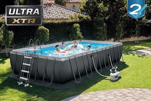 בריכת אולטרה עמודים מלבנית Ultra XTR ערכת יצרן | 732X366X132 ס
