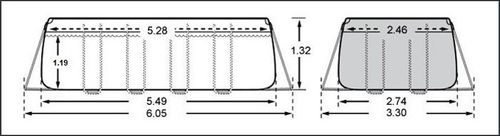 בריכת אולטרה עמודים מלבנית Ultra XTR ערכת יצרן 549X274X132 סמ 26356 מבית INTEX - מבט פנימי על הבריכה