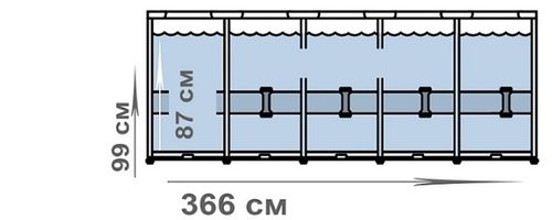 בריכת אולטרה עמודים עגולה Prism Frame ערכת יצרן | 366X99 ס