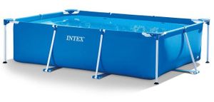בריכת עמודים מלבנית כחולה | 220X150X60 ס"מ | מקט INTEX | 28270