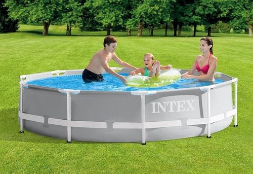 בריכת עמודים עגולה Prism Frame 305X76 26700 מבית INTEX - מבט נוסף על הבריכה