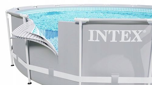 בריכת עמודים עגולה Prism Frame 305X76 26700 מבית INTEX - מבט צד על מבנה הבריכה