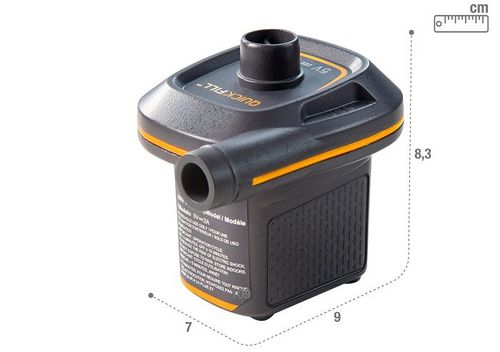 משאבת ניפוח אוויר USB חשמלית 66635 מבית INTEX - תקריב הפיות והמתאמים