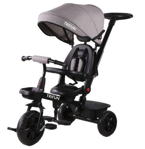 תלת אופן TRIFUN בצבע אפור מק״ט TRIFUNGR - שלדת אלומיניום וגלגלי EVA