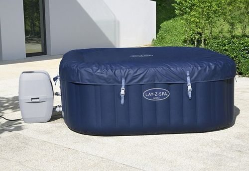 ג׳קוזי מתנפח BESTWAY הוואי AirJet דגם 60021 - מבט צד והמחשת המידות