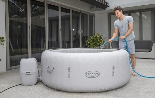 ג׳קוזי מתנפח BESTWAY פריז AirJet Pro דגם 60013 - כיסוי, פילטר ואביזרי הערכה