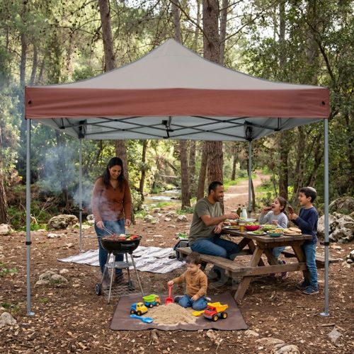גזיבו נפתח GOLEADER 290×290 ס״מ מק״ט 7251003 - חופת הגזיבו ואיכות הבד