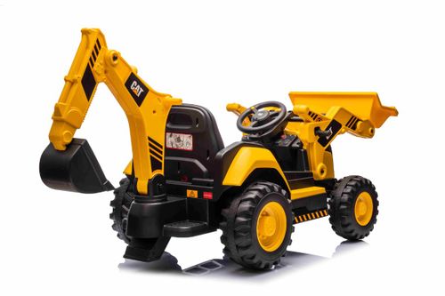 מחפרון שופל ממונע 12V לילדים CAT דגם 9021Y מק״ט 9021Y - מבט צד על רכב CAT
