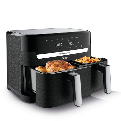 סיר טיגון דיגיטלי כפול ללא שמן Tefal Easy Fry Dual XXL EY901840