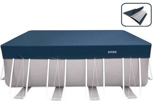 כיסוי דלוקס לבריכה מלבנית 4×2 מ׳ INTEX דגם 28079 - קיפול ואחסון הכיסוי