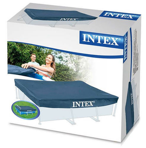 כיסוי עליון לבריכה מלבנית מסגרת 260×160 ס״מ INTEX דגם 28036 - קיפול ואחסון הכיסוי