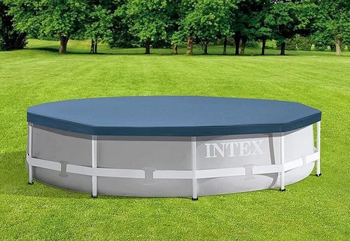 כיסוי עליון לבריכה עגולה קוטר 305 ס״מ INTEX דגם 28030 - מבט פרוס על הכיסוי