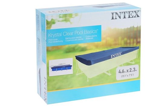 כיסוי עליון לבריכה מלבנית מסגרת 450×220 ס״מ INTEX דגם 28039 - קיפול ואחסון הכיסוי