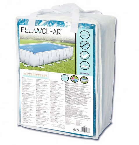 כיסוי תרמי סולארי לבריכה מלבנית 732×366 ס״מ BESTWAY דגם 58228 - תמונה ראשית של הכיסוי הסולארי