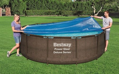 כיסוי תרמי סולארי לבריכה עגולה קוטר 5825 ס״מ BESTWAY דגם 58252 - כיסוי תרמי לבריכה ביתית