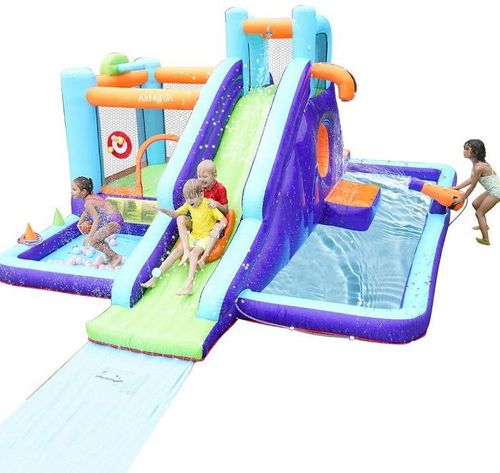 מתנפח מים עם מגלשה ומנהרת זחילה W83024 מבית Doctor Dolphin - מבט נוסף על המתקן